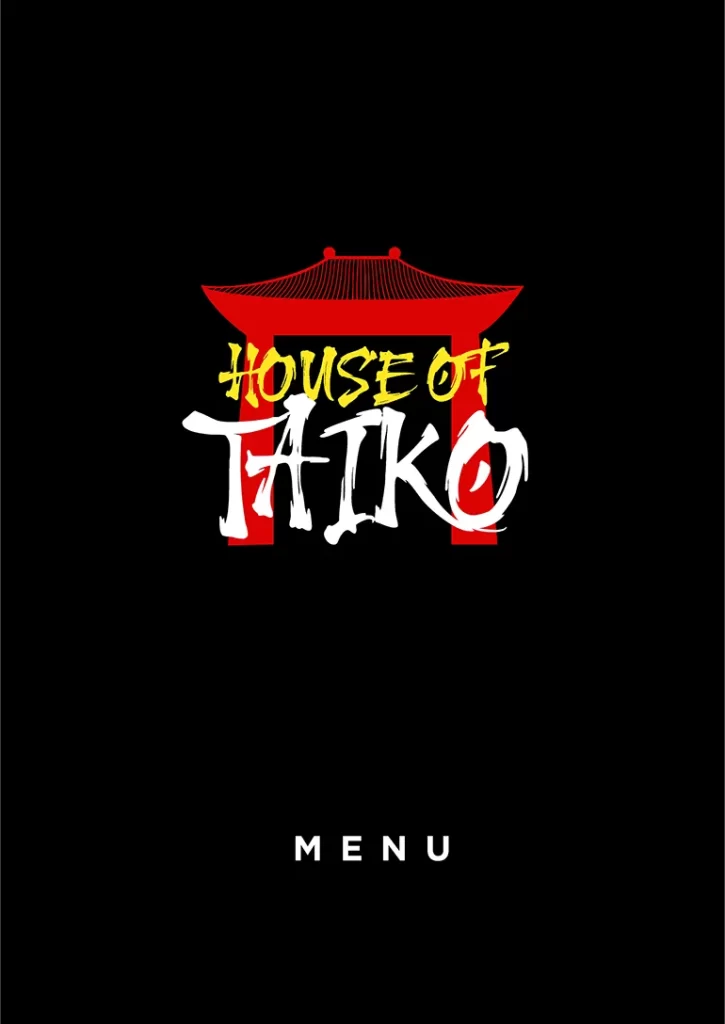 Menus House Of Taiko